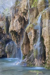 Cascada en el nacimiento del rio Cuervo