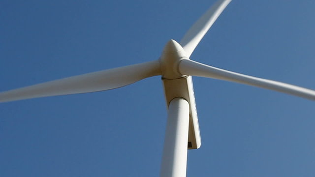Close-up of a windmill
