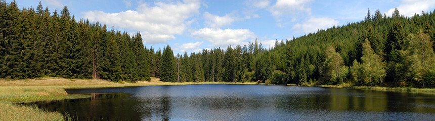 mountain lake big panorama