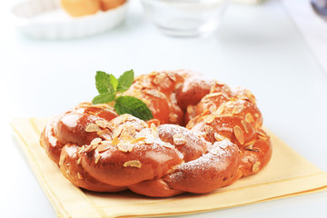 Sweet braided bread