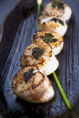 Seared Scallop Skewer