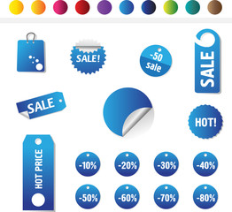 Vector Set of Sales Tags