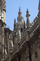 Fototapeta na wymiar the Giraldillo on top of the Cathedral, Sevilla, Spain
