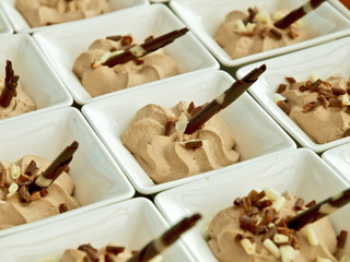 gingerbread mousse, dessert buffet