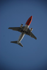 Red nose day Flugzeug Airplaine