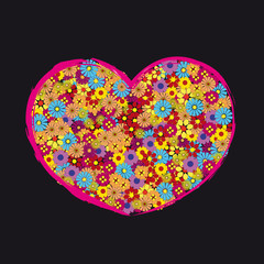 Retro Herz Liebe Valentinstag