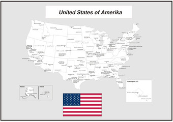 United States of Amerika - obrazy, fototapety, plakaty