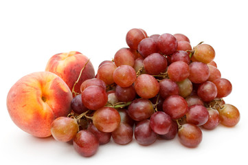 Peaches and grape.