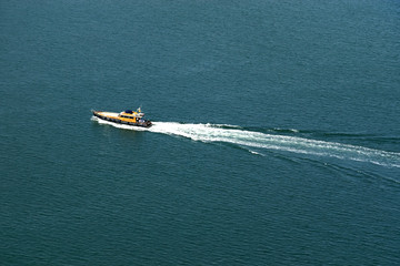 Boat on the sea surface