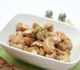 Frische Champignons