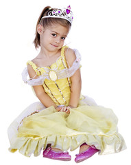 Cute Little Girl with Princess Dress On © Brocreative