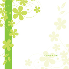 abstract floral background with place for your text