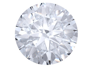 White diamond top view - obrazy, fototapety, plakaty