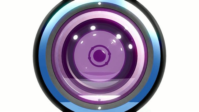 Animation objectif photo 3D abstrait