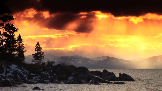 Winter Scenes of Lake Tahoe