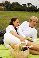 looking up from reading