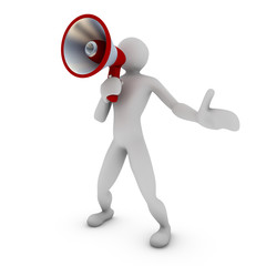 Personage con Megafono