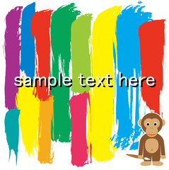 猿が描いた背景