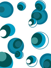 Blue bubble pattern - vector background