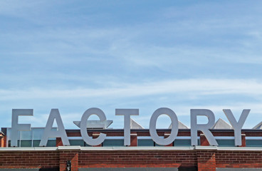 Fototapeta premium Generic factory signage