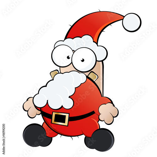 "weihnachtsmann cartoon lustig nikolaus" Stockfotos und lizenzfreie