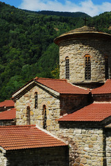 Christian church of X century in mountains of caucasus