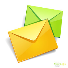 Envelops icon isolated. Vector illustration.