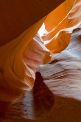 Abstact shapes of Antelope Canyon, Arizona, USA