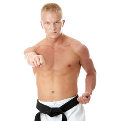 Fototapeta premium Taekwondo fighter