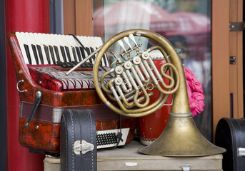 Old-fashioned musical instrument