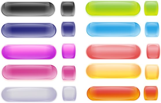 glass buttons