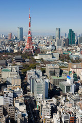 Naklejka premium 東京の街並み 港区