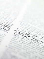 the word 'education' highlighted in a dictionary