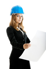 Beautiful female architect