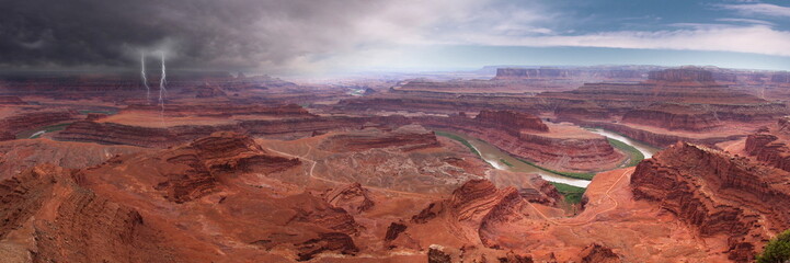 Panorama view at Canyonland National Park - obrazy, fototapety, plakaty
