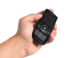 Using the mobile phone over white