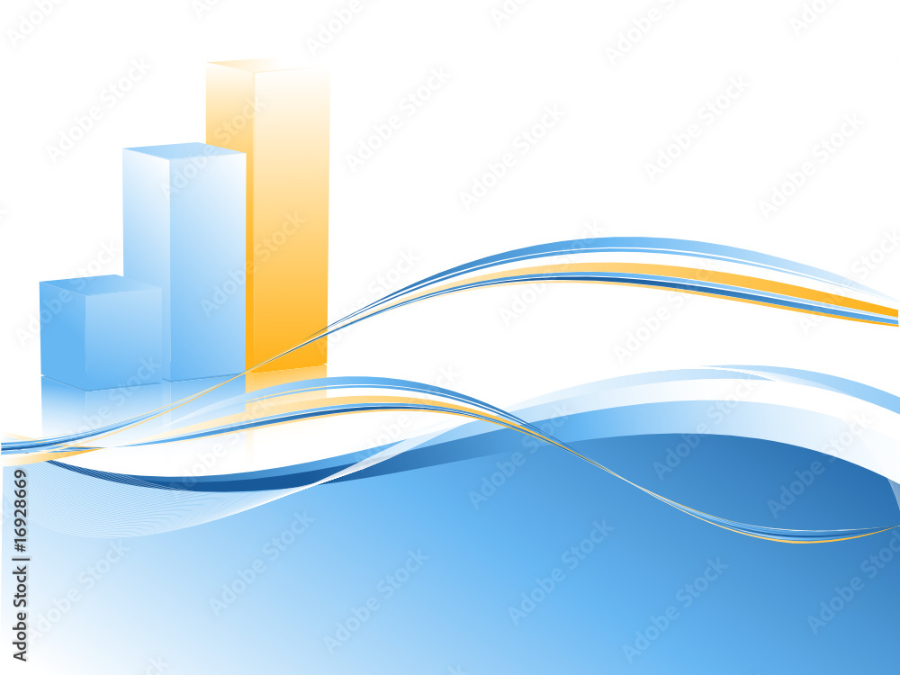 Poster abstract bar graphs with copy space for your text