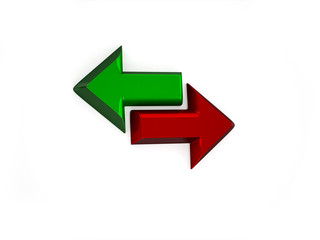 3d sync glossy icon on white background