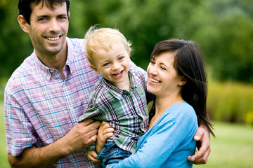 Fototapeta premium Happy family outdoors
