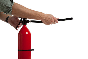 Avoiding an emergency - putting out a fire