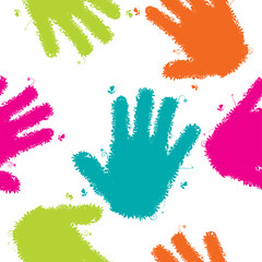 Hands seamless background