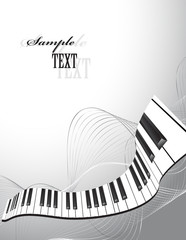 abstract piano keyboard