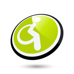 rollstuhl behinderung hilfe zeichen