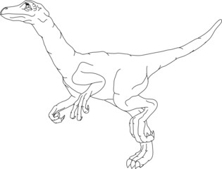 vector - dino  isolated on background