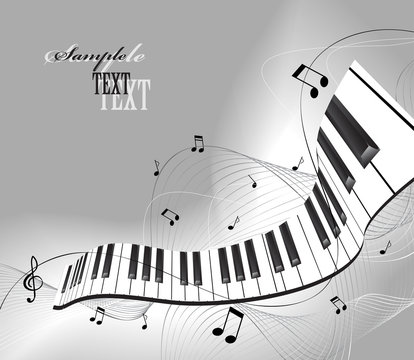 abstract piano background. Vector