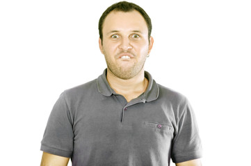 Obraz premium young man with a funny expression