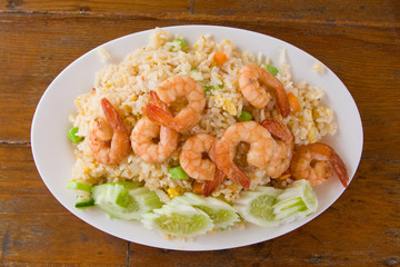 Fried rice with seafood