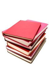 Books isolated on white background
