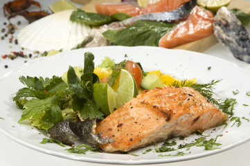 Baked salmon