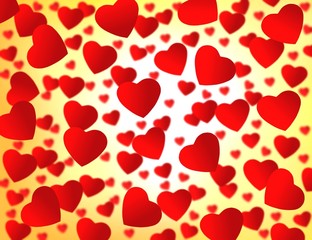 red heart background